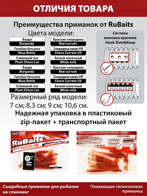 RuBaits Русские приманки Силиконовые приманки на щуку виброхвост Leader Ribster 9,3см, желтый, фото 3