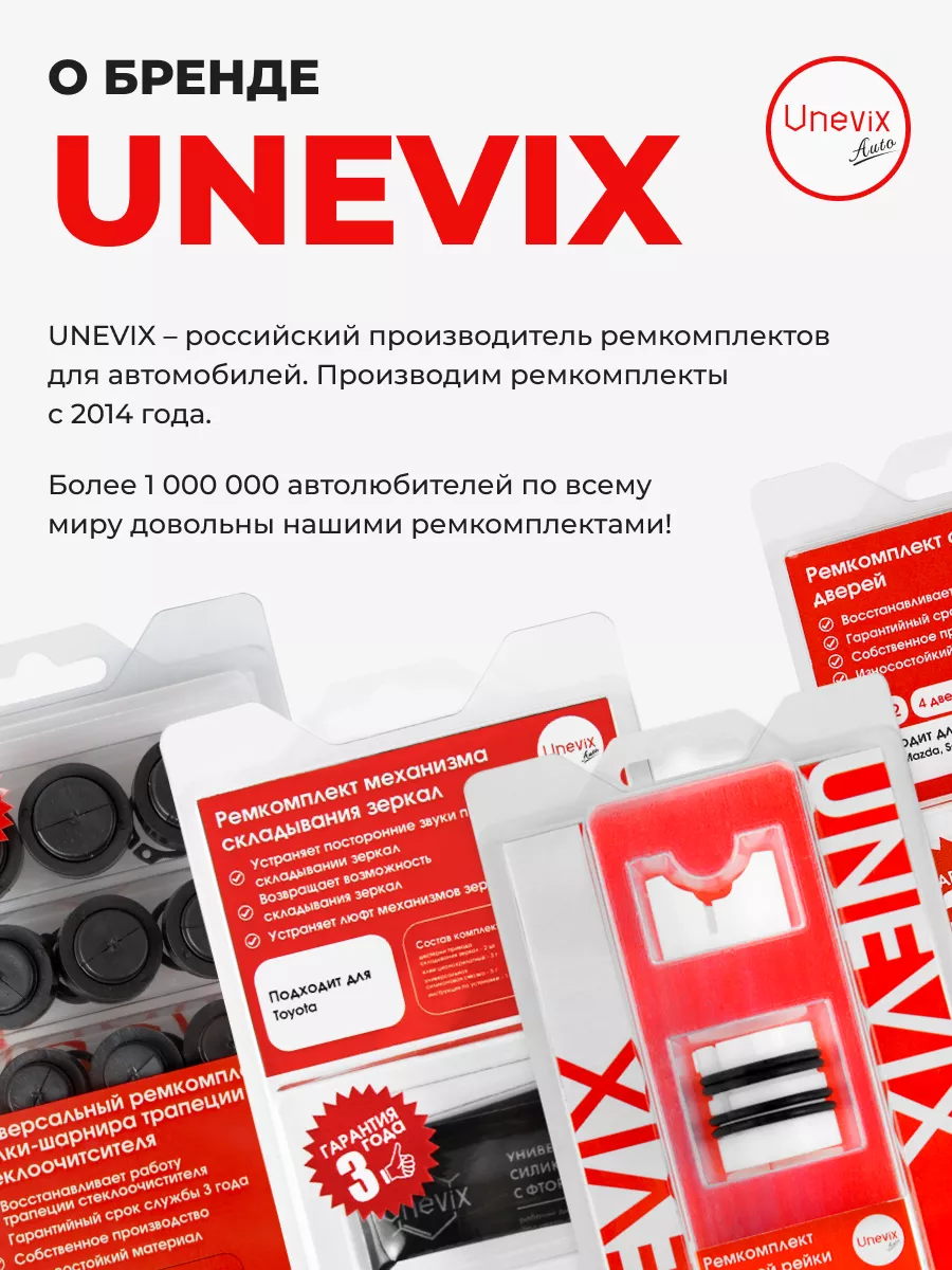 Втулки рулевой рейки Toyota AVENSIS (II) Unevix 106522056 купить за 2 675 ₽  в интернет-магазине Wildberries