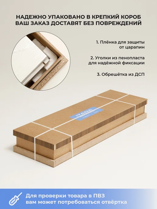 Итана Шкаф пенал в ванную Алекса 40 подвесной Белый глянец, белый, фото 3