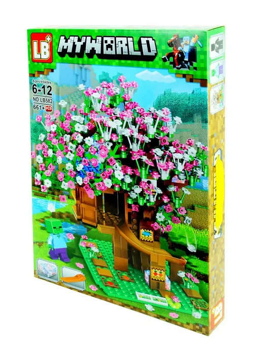 LEGO Майнкрафт LB 582 - Домик на дереве с цветами (aнaлoг), вариант, фото 2