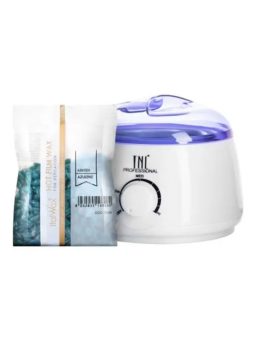 ITALWAX Горячий воск для депиляции гранулы Азулен, набор 2 шт, 100 г, 2 шт, 100 г, фото 6