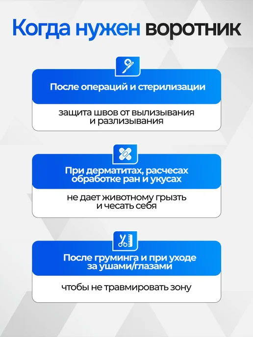 ГуренКОТ Ветеринарный воротник для кошек и собак, серый, фото 5