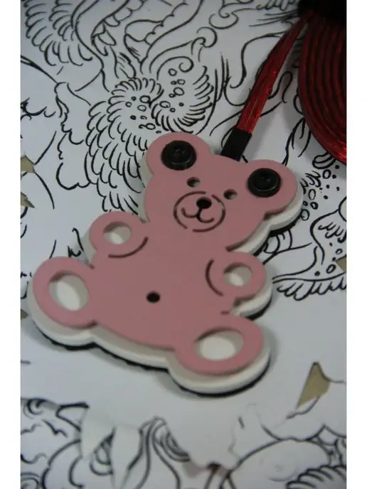 Педаль для тату-машинки TEDDY tattoo staff brotherhood, розовый, фото 3