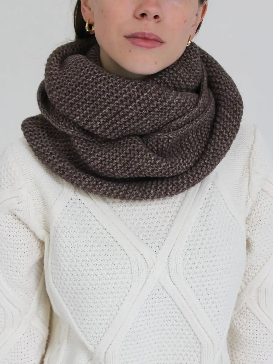 Идеи вязания шарфов и хомутов спицами