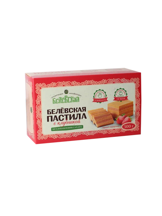 Белевская кондитерская мануфактура Белёвская пастила с клубникой без добавления сахара 300г, 300 г, фото 5