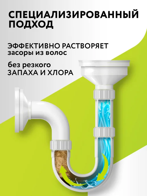 Expel Средство для очистки труб от засоров, 500мл, 1 л, фото 4
