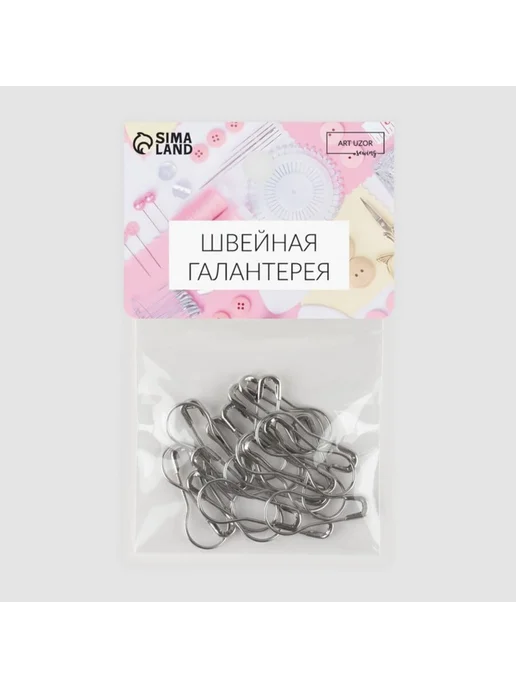 In Mother's Hands Булавки с круглым концом, 22 мм, 20 шт, цвет серебряный, 5 ш, 20 шт, фото 4