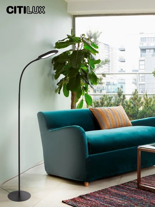 Citilux Торшер светодиодный Леон CL804041 черный, черный, фото 3