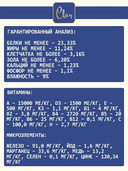 Сухой корм CLAN Hypoallergenic для собак, мелкие, ягненок, 1,25 кг, фото 5