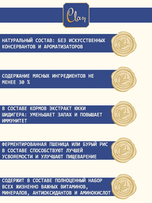 Сухой корм CLAN Classic для собак, мелкие, чувствительное пищеварение, утка, 10 кг, фото 4