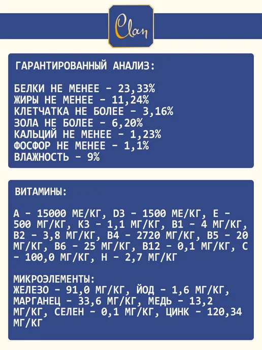 Сухой корм CLAN Hypoallergenic для собак, крупные, средние, 10 кг, фото 6