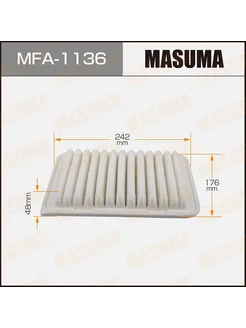 Воздушный фильтр MFA-1136 / A-1013 Masuma 107302018 купить за 377 ₽ в интернет-магазине Wildberries