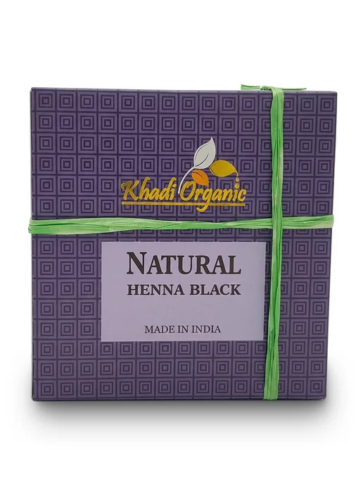 Мед и Конфитюр Khadi Organic Хна натуральная чёрная Кхади Natural Henna B, черный, фото 5