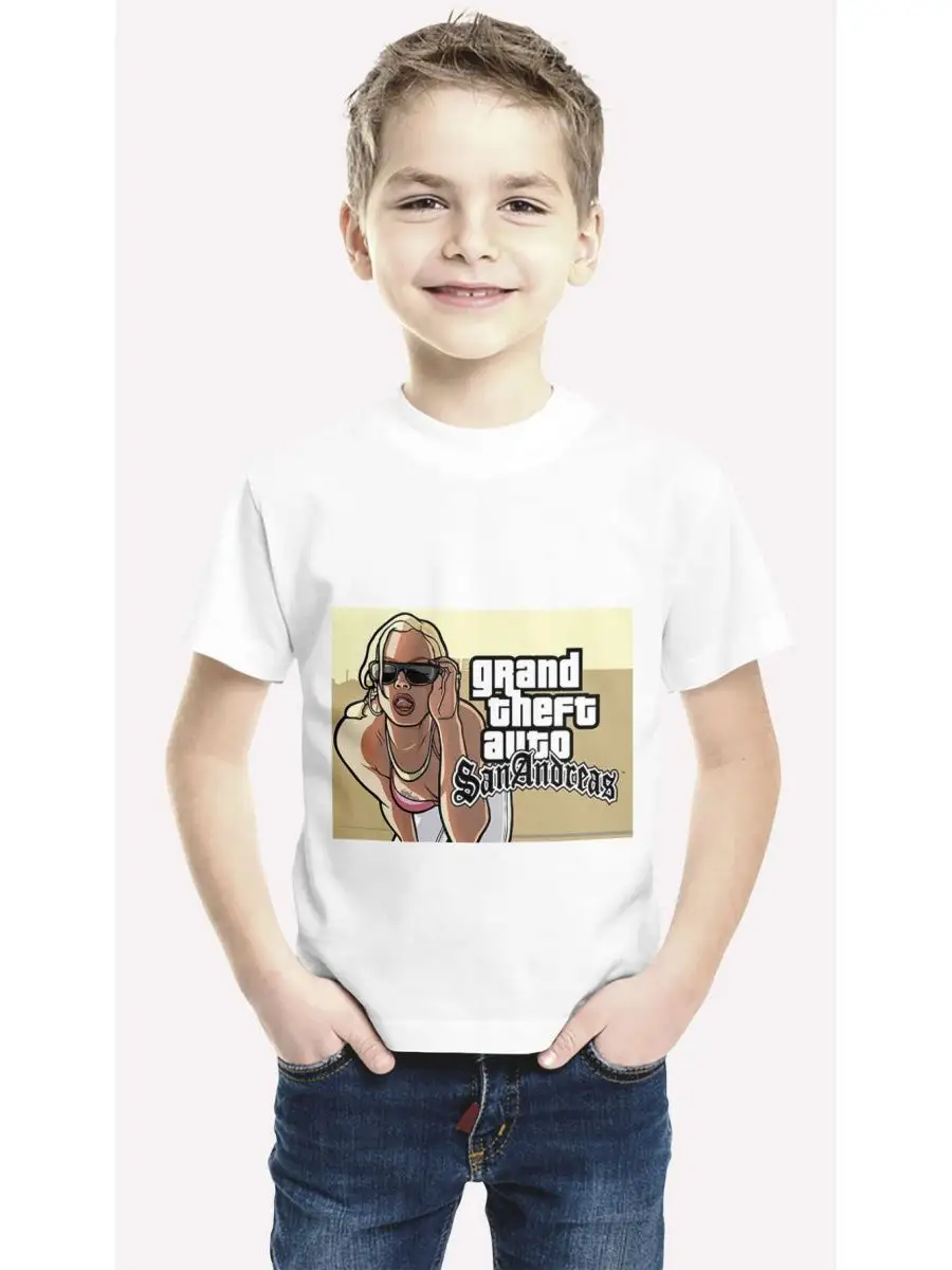 Футболка ГТА Сан Андреас GTA San Andreas Top-TshirT 107366440 купить за 743  ₽ в интернет-магазине Wildberries