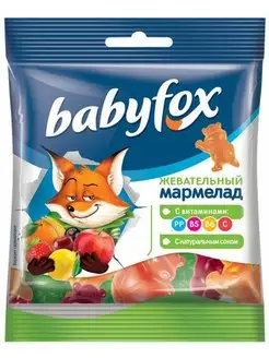 Мармелад жевательный BabyFox,30 г,1 шт КДВ 107504890 купить за 54 ₽ в интернет-магазине Wildberries