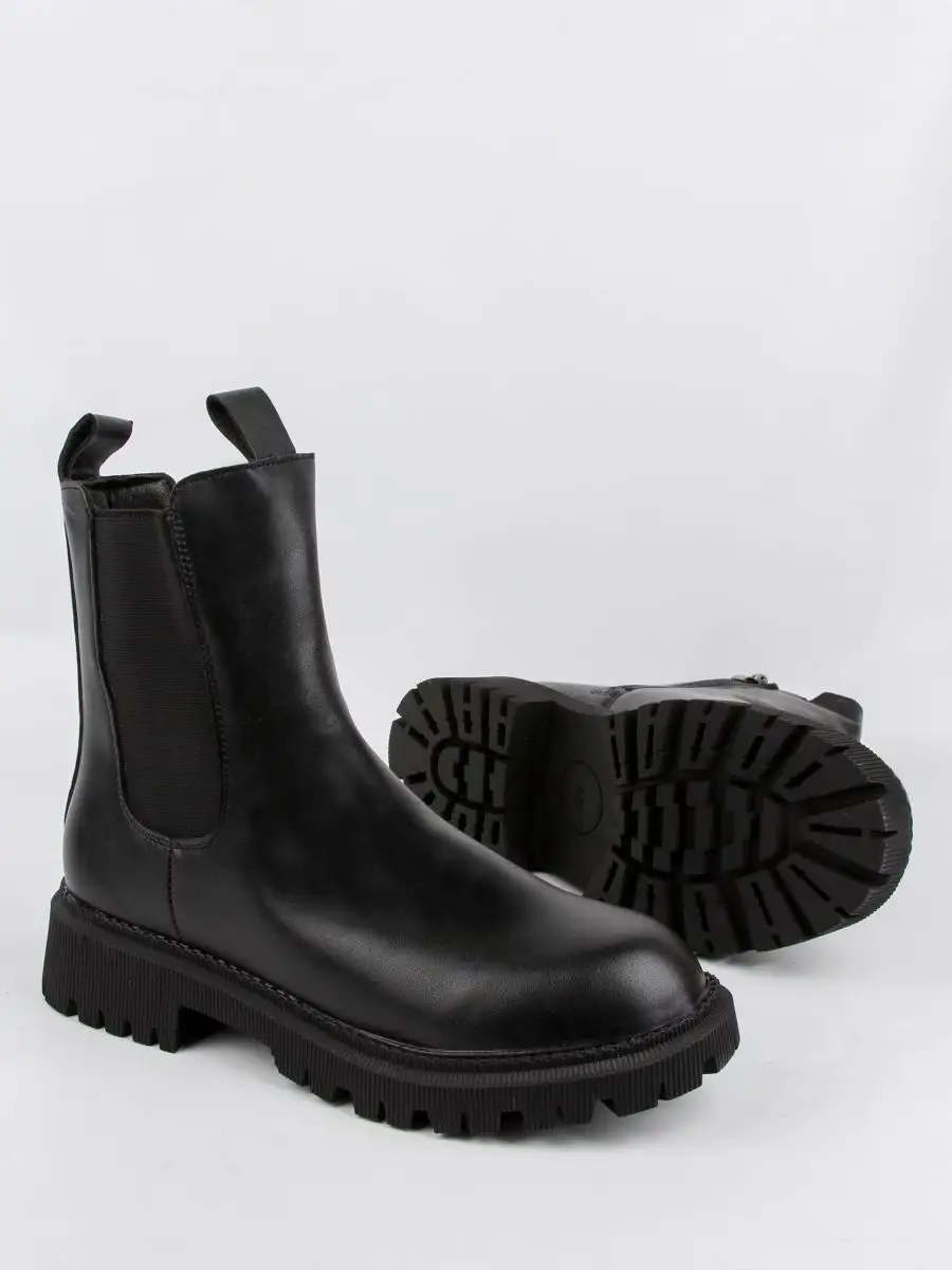 Ботинки челси кожаные демисезонные на платформе Эконика 108014190 купить за2 316 ₽ в интернет-магазине Wildberries