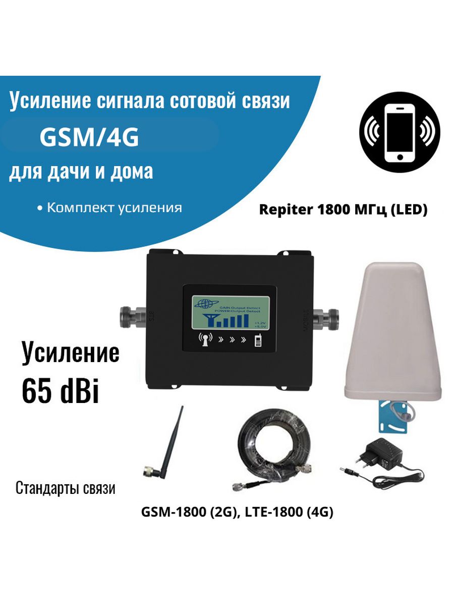 Усилитель сотовой связи сигнала репитер GSM/4G NETGIM 108358983 купить за 4  602 ₽ в интернет-магазине Wildberries