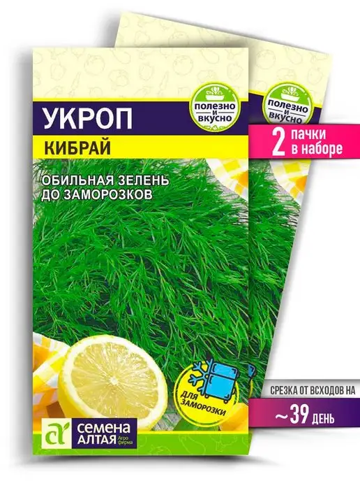 Семена Алтая Семена Укропа Кибрай Зелень для посадки, зеленый