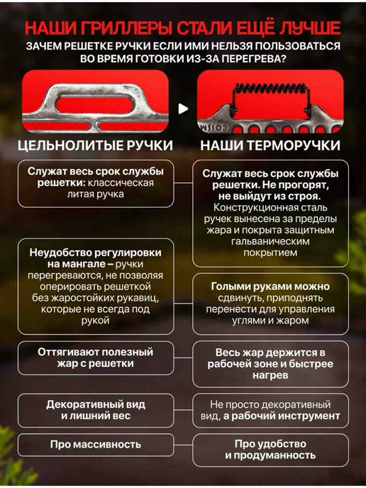 COSSMOJAR Решетка для мангала гриля и барбекюшницы чугунная 500х400, 500x400, фото 2