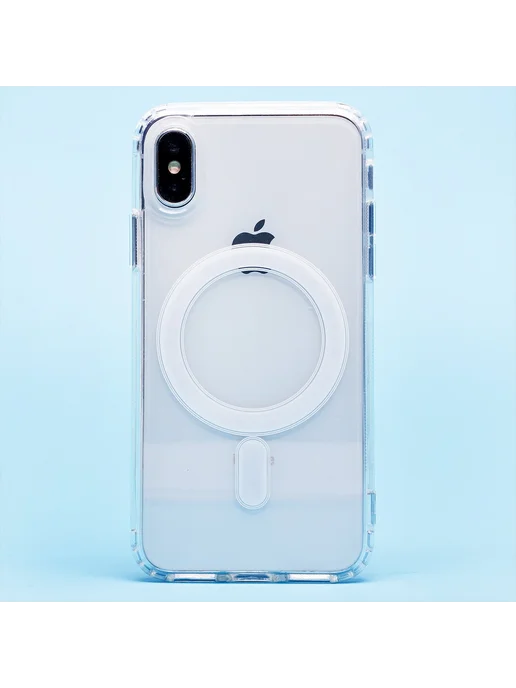 Promise mobile Чехол iPhone X XS силиконовый MagSafe, белый, фото 3