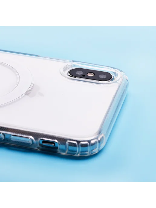 Promise mobile Чехол iPhone X XS силиконовый MagSafe, белый, фото 4