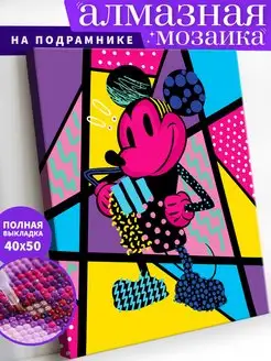 Микки Маус Дисней Алмазная мозаика на подрамнике 40х50 Art on Canvas 108585302 купить за 561 ₽ в интернет-магазине Wildberries