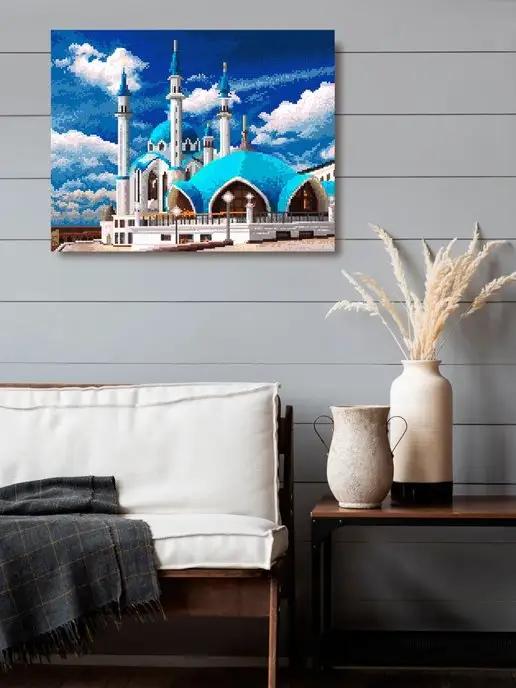 Art on Canvas Мечеть Кул-Шариф Алмазная мозаика на подрамнике 40х50, 40x50, фото 3