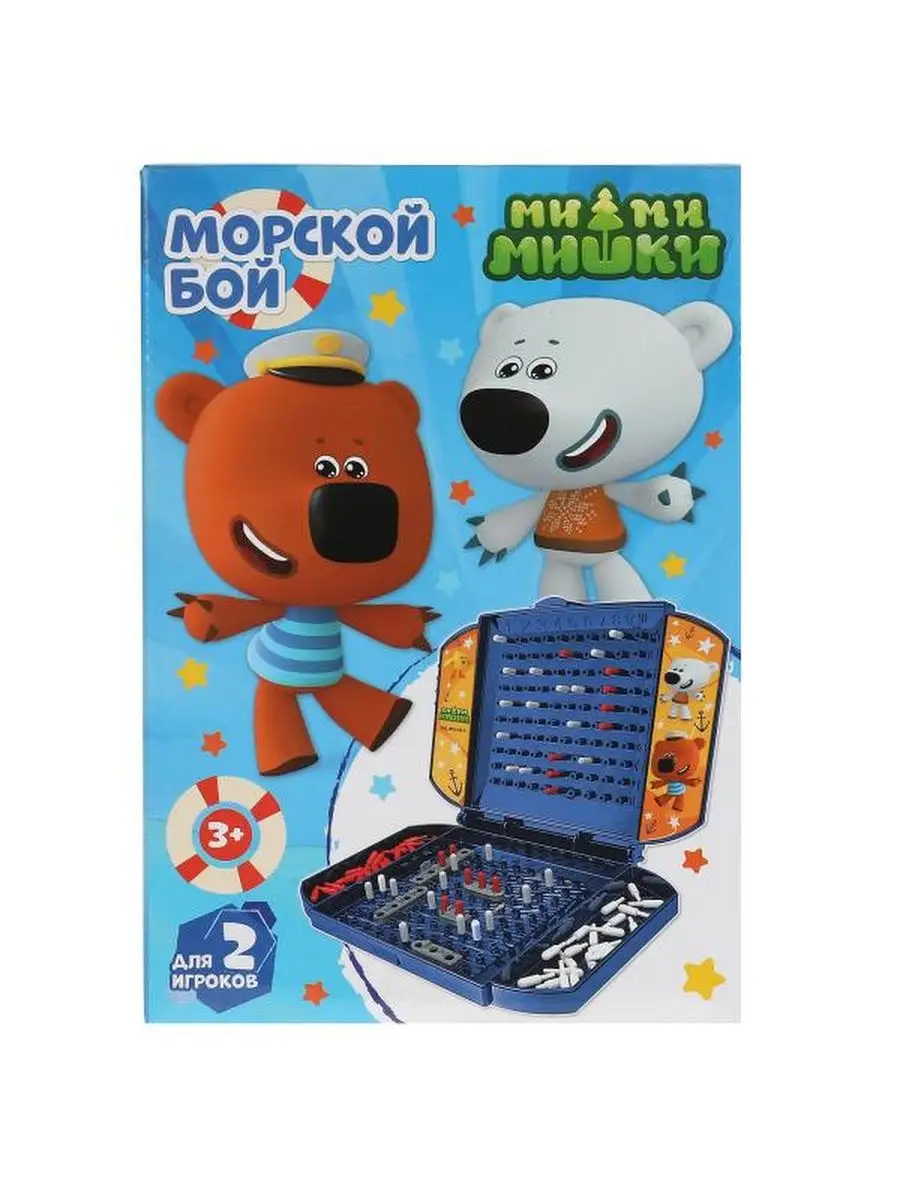 Настольная игра Ми-ми-мишки морской бой, Играем вместе 108647474 купить за  576 ₽ в интернет-магазине Wildberries