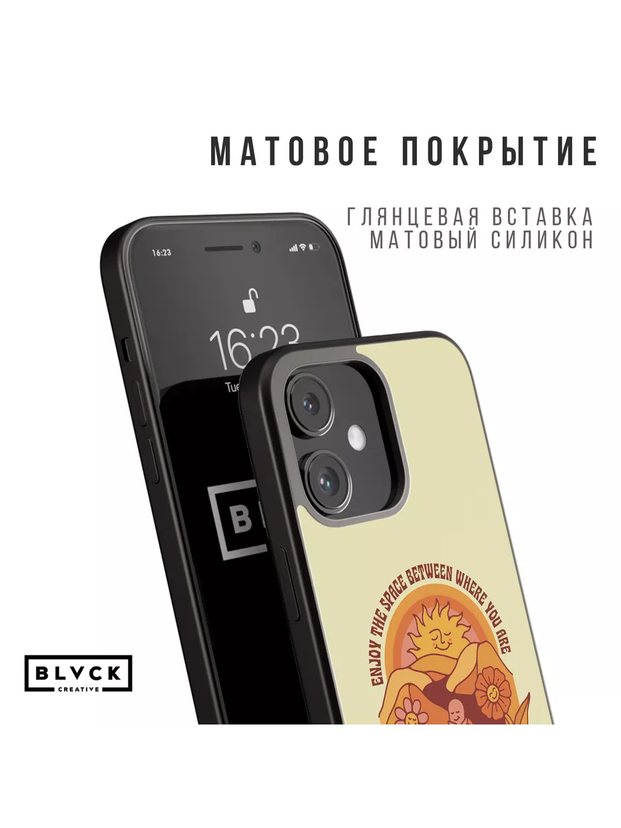 Чехол для IPhone 12 с принтом BLACK CREATIVE 108665067 купить в  интернет-магазине Wildberries