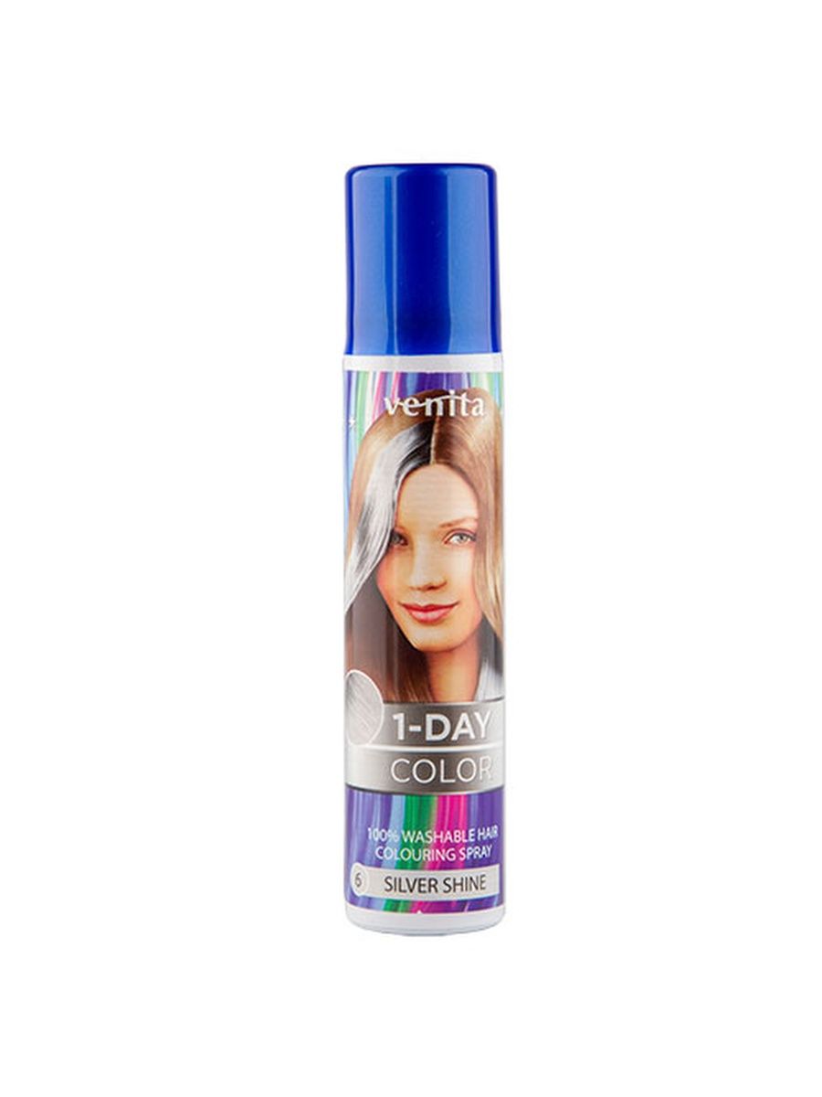 Спрей краска для волос седина. Спрей Venita 1-Day Color. Venita 1-Day Color Spray - оттеночный спрей. Спрей для волос оттеночный `Venita` 1-Day Color тон White. Venita спрей для волос белый.