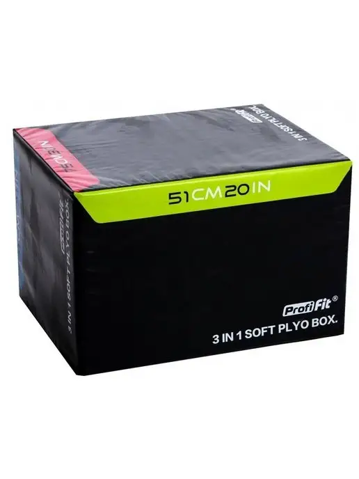 PROFI FIT Тумба для запрыгиваний PLYO BOX SOFT, черный, фото 7