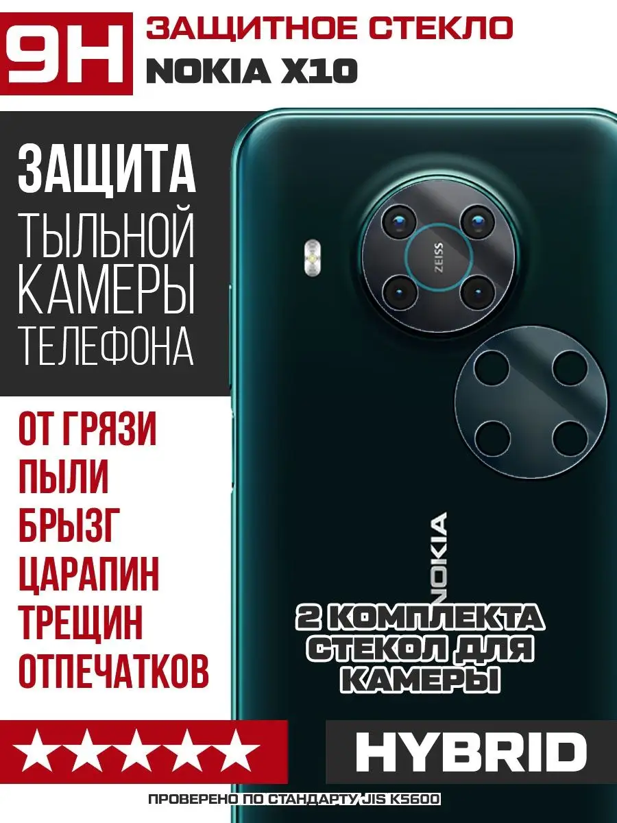 Стекло для камеры Nokia X10