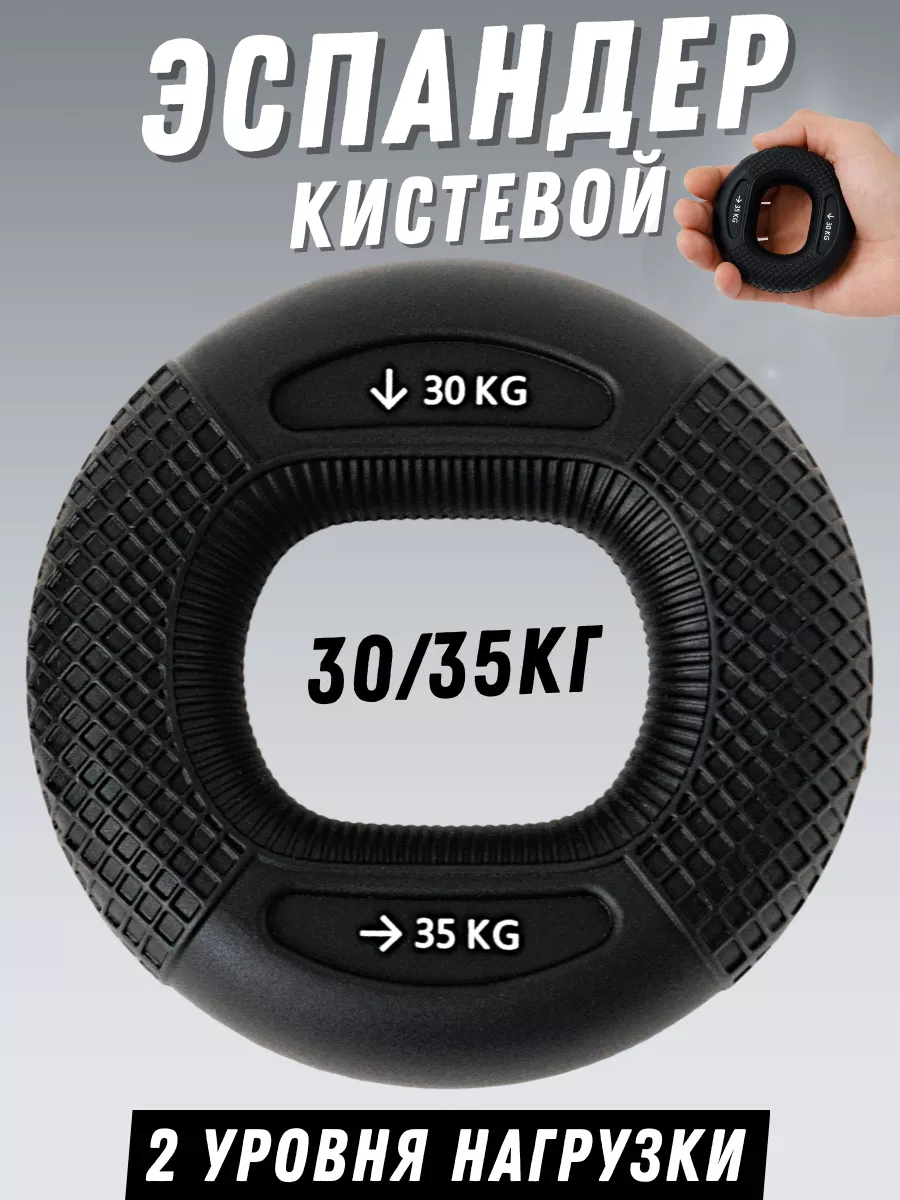 Эспандер кистевой круглый для рук кольцо 30-35 кг FITFILIP 108788843 купить  за 450 ₽ в интернет-магазине Wildberries