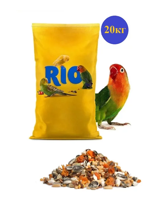 Сухой корм Rio Попугаев Основной для собак, средние, 20 кг, фото 2