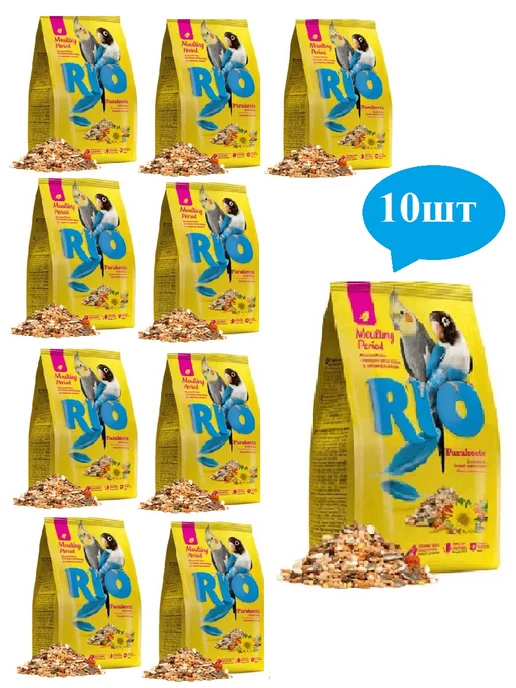Сухой корм Rio Попугаев Период для собак, средние, 0,5 кг