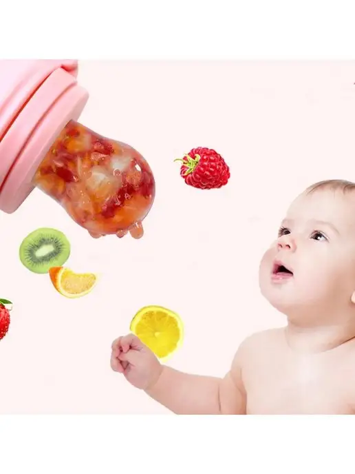 Baby toys! Ниблер силиконовый для прикорма, белый, фото 4