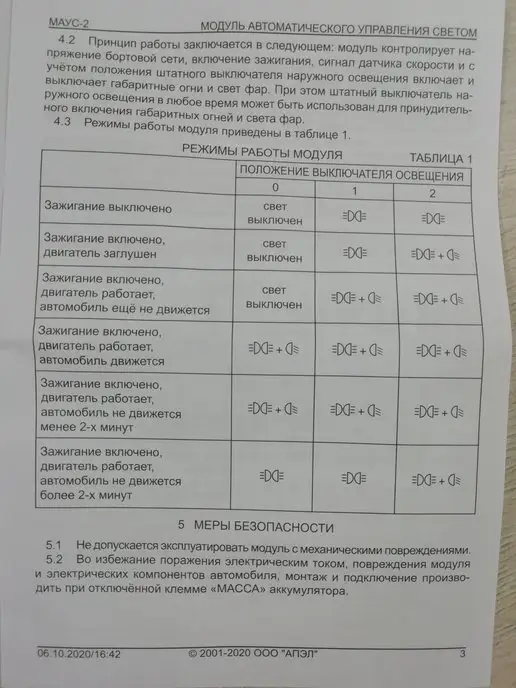 АПЭЛ Модуль автоматического управления светом маус2 25А, вариант, фото 6