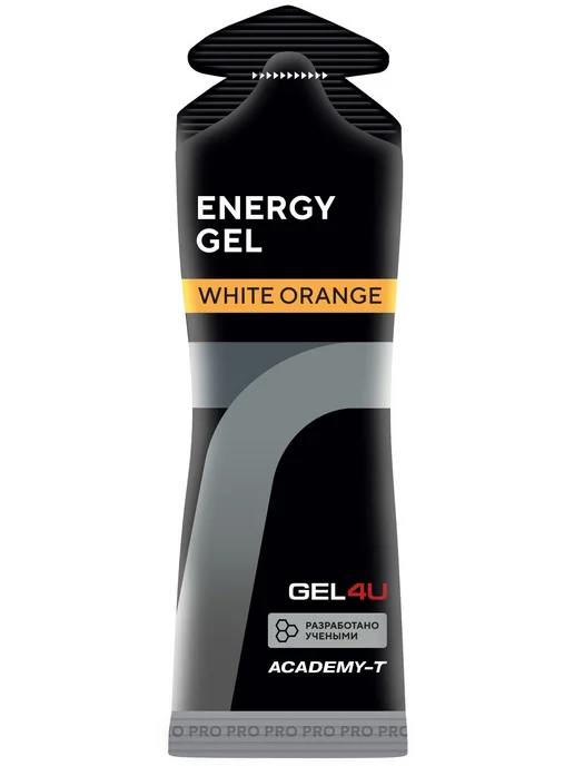 Gel4u 4 шт x 60 г, Апельсин, гель для марафона, гель для бега, 20 шт, 60 г, фото 3