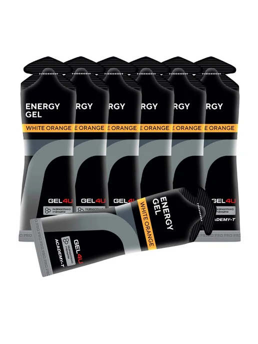 Gel4u 4 шт x 60 г, Апельсин, гель для марафона, гель для бега, 7 шт, 60 г, фото 4