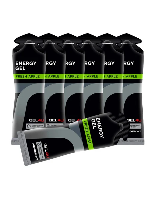 Gel4u 7 шт x 60 г, Яблоко, гель для марафона, гель для бега, 7 шт, 60 г, фото 4