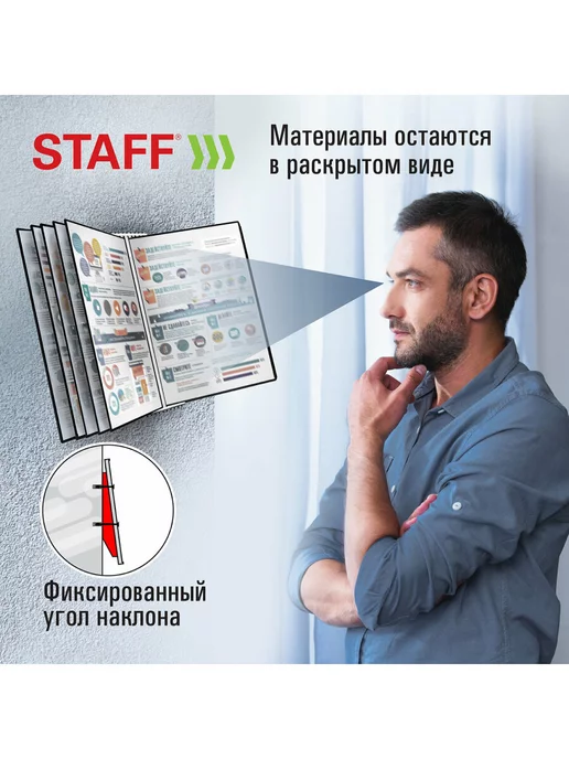 STAFF Демосистема настенная на 10 панелей, вариант, фото 3