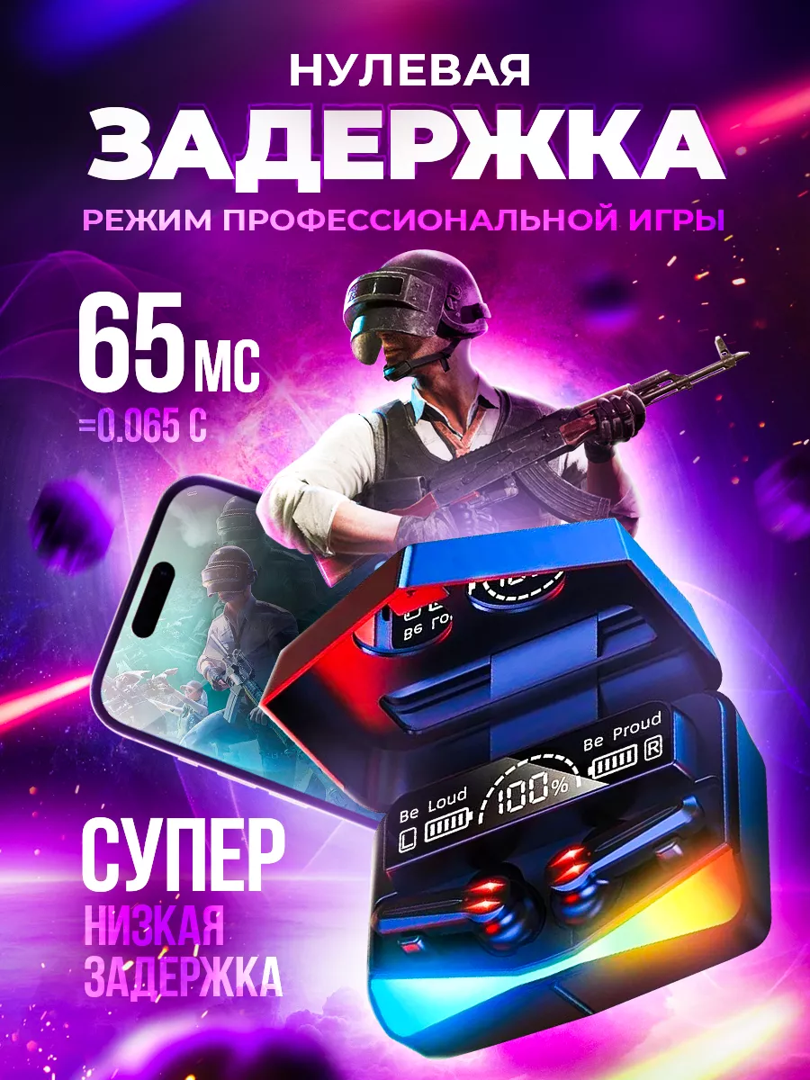 Наушники беспроводные для iPhone и Android Cosmic Bass 109266137 купить за  309 ₽ в интернет-магазине Wildberries