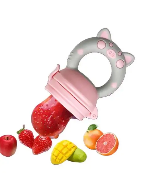 Baby toys! Ниблер силиконовый для прикорма, розовый, фото 3
