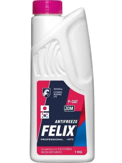 FELIX (авто) Антифриз JDM Pink G-12++ розовый 1кг, 1 кг, розовый, фото 2
