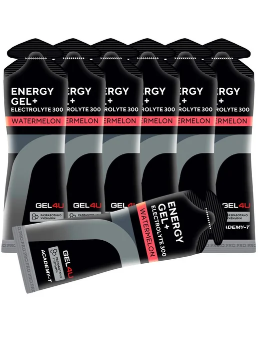 Gel4u Энергетический гель с электролитами 7 x 60 г, Арбуз, 7x60, 60 г, фото 4