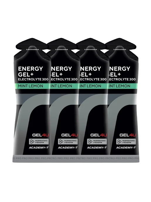 GEL4U Энергетические гели для бега и тренировок Energy gel 4 шт