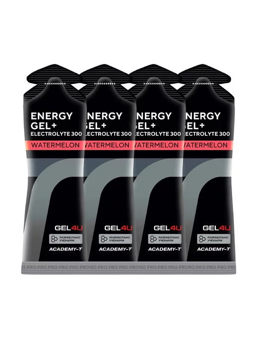 GEL4U Энергетический гель с электролитами для бега Energy gel 4 шт