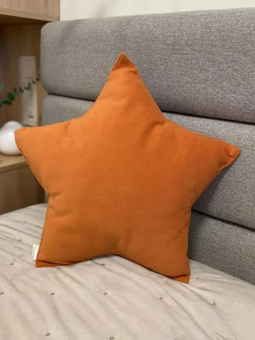 AB&Home Подушка декоративная на диван в вигвам в детскую, оранжевый, фото 3