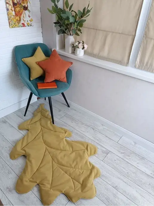 AB&Home Подушка декоративная на диван в вигвам в детскую, оранжевый, фото 8