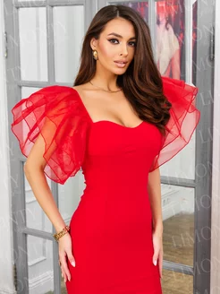 Платье вечернее праздничное футляр нарядное летнее Olga Lim 109382837 купить за 3 444 ₽ в интернет-магазине Wildberries